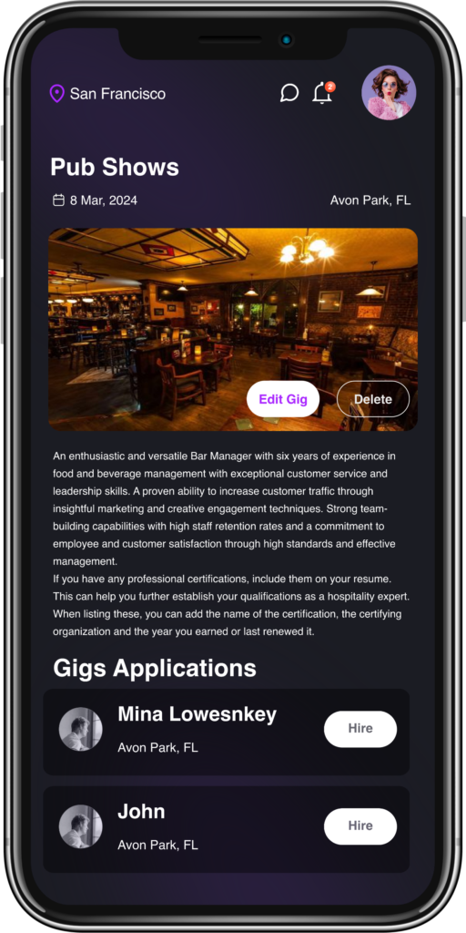 Efficiently Discover Nearby Gigs